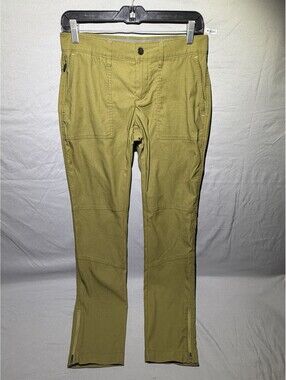 Stio CFS Board Pants Women's 6 Olive Outdoor Activewear Zipper Legs T-Lock Snap